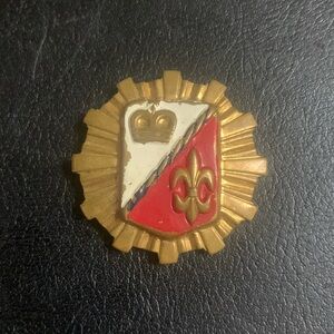 Vintage Templar French Coat of Arms Brooch / Pin